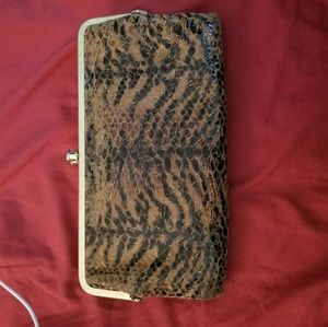 Hobo Lauren wallet faux snakeskin